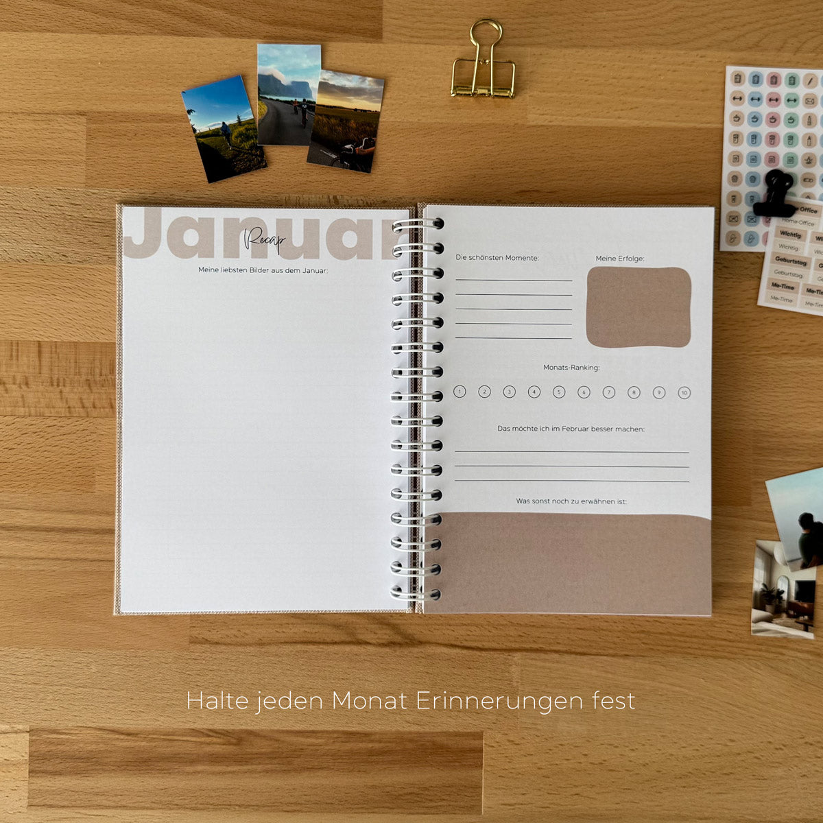 "Ein Jahr voller Erinnerungen" - Taschenkalender A5